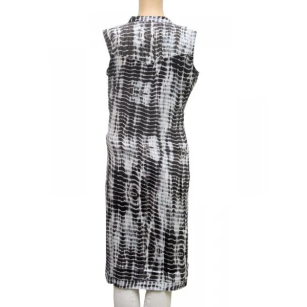 Women's Rayon Kurtis (Black, White, L) - Image 3