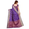 Women's Kanjivaram Silk Saree with Women>Ethnic Wear>Blouse (Blue, 5-6 Mtrs) - Image 2