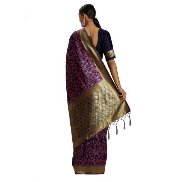 Women's Banarasi silk Saree with Women>Ethnic Wear>Blouse (Multi, 5-6mtr) - Image 2