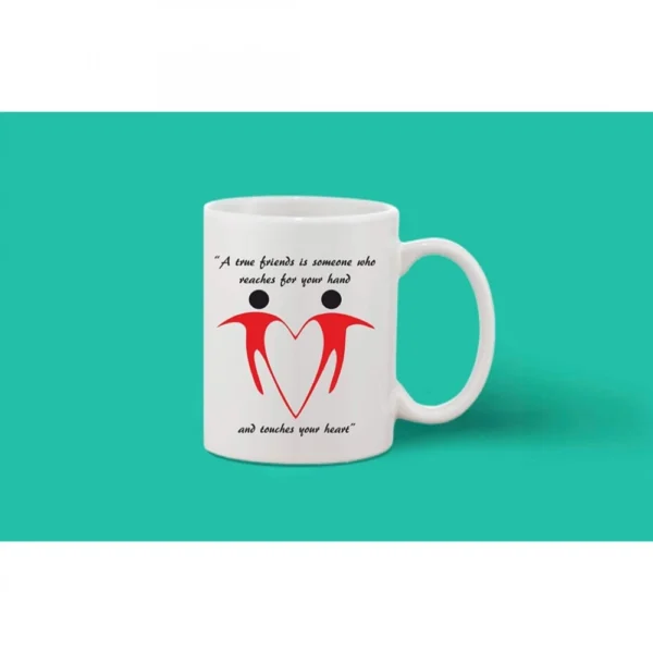Printed Ceramic Coffee Mug - 1 Pieces, White, 11oz - Image 2
