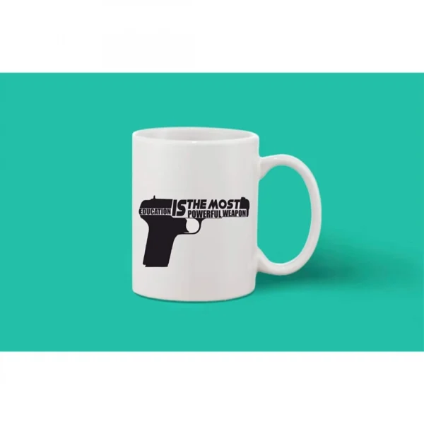 Printed Ceramic Coffee Mug - 1 Pieces, White, 11oz - Image 2
