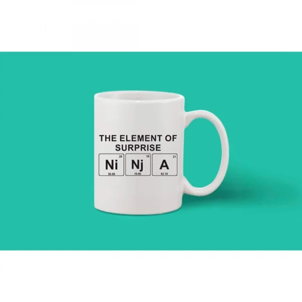 Printed Ceramic Coffee Mug - 1 Pieces, White, 11oz - Image 2
