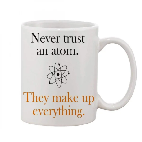Printed Ceramic Coffee Mug - 1 Pieces, White, 11oz - Image 2