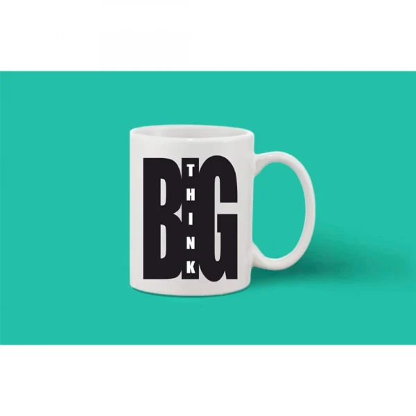 Printed Ceramic Coffee Mug - 1 Pieces, White, 11oz - Image 2