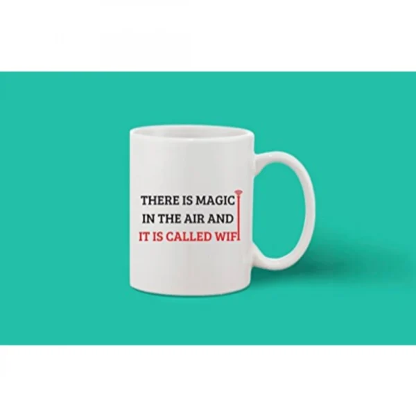 Printed Ceramic Coffee Mug - 1 Pieces, White, 11oz - Image 2