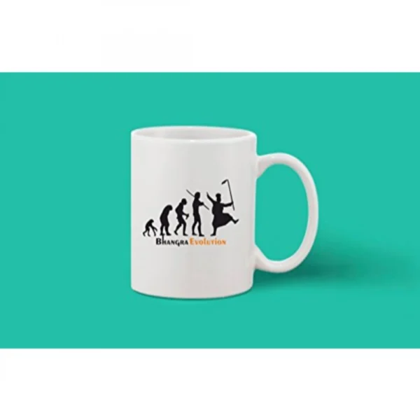 Printed Ceramic Coffee Mug - 1 Pieces, White, 11oz - Image 2
