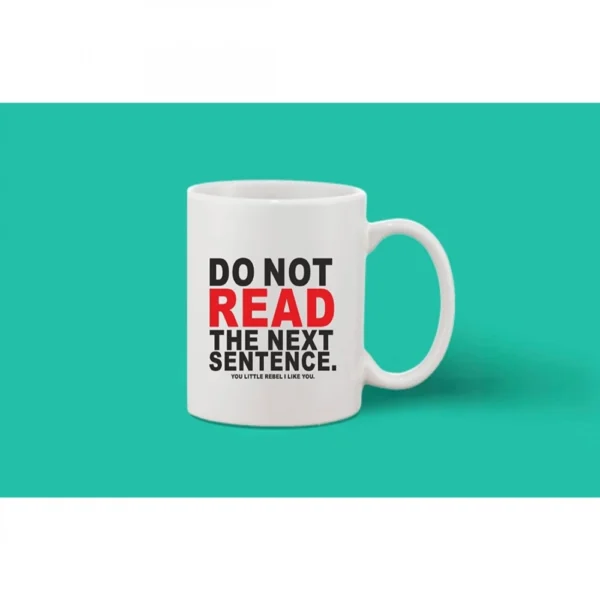 Printed Ceramic Coffee Mug - 1 Pieces, White, 11oz - Image 2