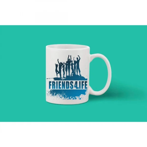 Printed Ceramic Coffee Mug - 1 Pieces, White, 11oz - Image 2