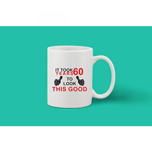 Printed Ceramic Coffee Mug - 1 Pieces, White, 11oz - Image 2