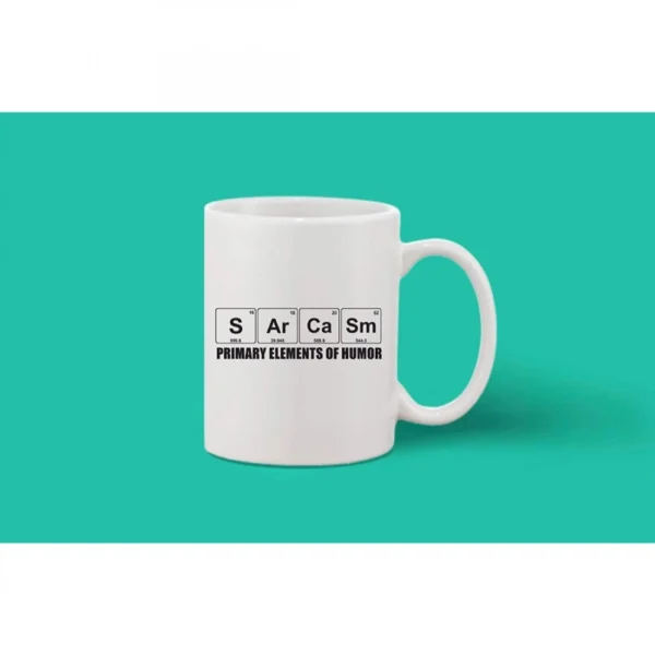 Printed Ceramic Coffee Mug - 1 Pieces, White, 11oz - Image 2