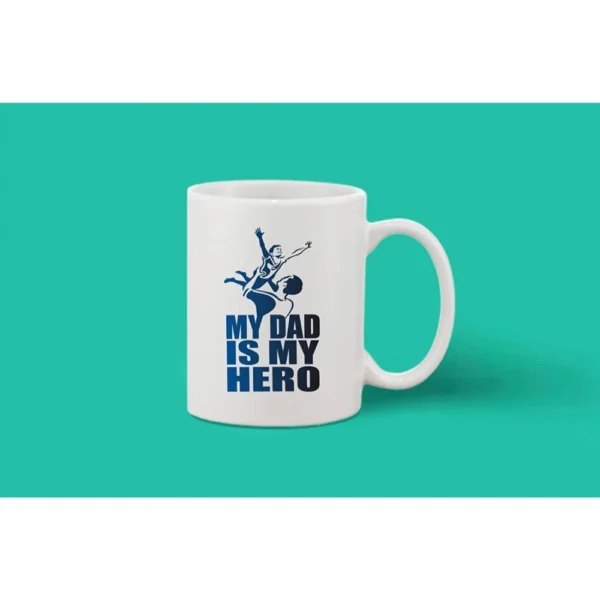 Printed Ceramic Coffee Mug - 1 Pieces, White, 11oz - Image 2