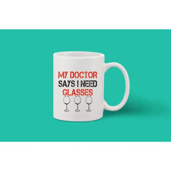 Printed Ceramic Coffee Mug - 1 Pieces, White, 11oz - Image 2