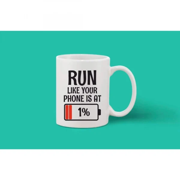 Printed Ceramic Coffee Mug - 1 Pieces, White, 11oz - Image 2