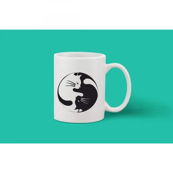 Printed Ceramic Coffee Mug - 1 Pieces, White, 11oz - Image 2