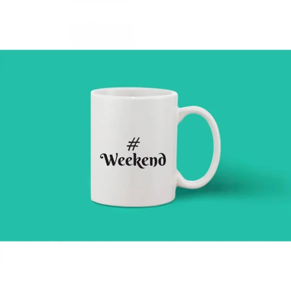 Printed Ceramic Coffee Mug - 1 Pieces, White, 11oz - Image 2
