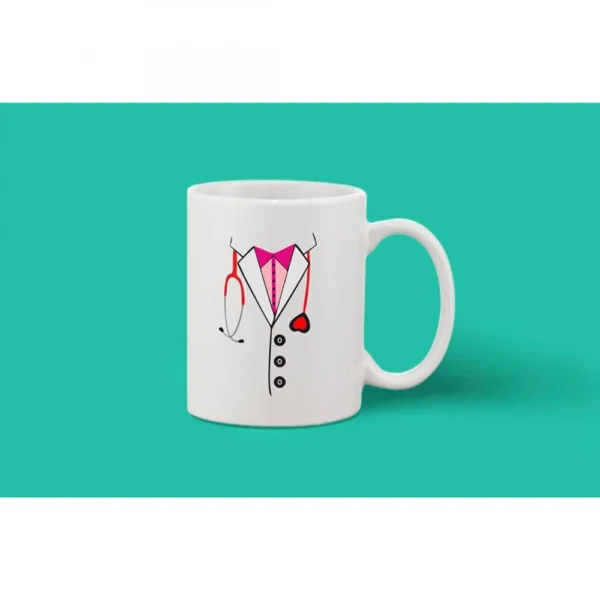Printed Ceramic Coffee Mug - 1 Pieces, White, 11oz - Image 2