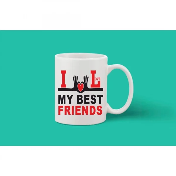 Printed Ceramic Coffee Mug - 1 Pieces, White, 11oz - Image 2