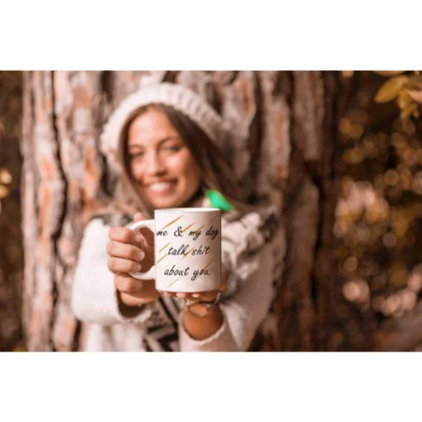 Printed Ceramic Coffee Mug - 1 Pieces, White, 11oz - Image 2
