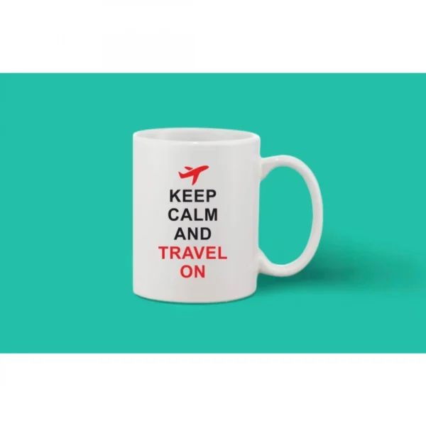 Printed Ceramic Coffee Mug - 1 Pieces, White, 11oz - Image 2