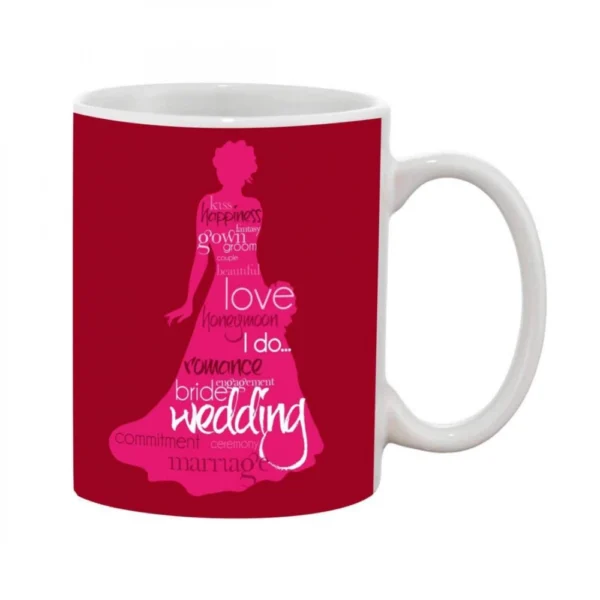 Printed Ceramic Coffee Mug - 1 Pieces, White, 11oz - Image 2