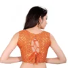 Women's Satin Silk, Inner-Cotton Full Stitched Padded Women>Ethnic Wear>Blouse (Keri Fenta) - Image 3