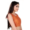 Women's Satin Silk, Inner-Cotton Full Stitched Padded Women>Ethnic Wear>Blouse (Keri Fenta) - Image 5