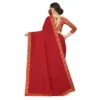 Women's Silk Blend Saree (Red, 5-6mtrs) - Image 2