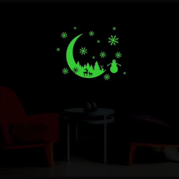 Green Galaxy Of Stars Radium Wall Sticker - Image 4