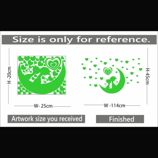 Green Decorative Radium Wall Sticker - Image 2