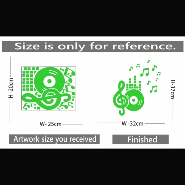 Green Decorative Radium Wall Sticker - Image 2
