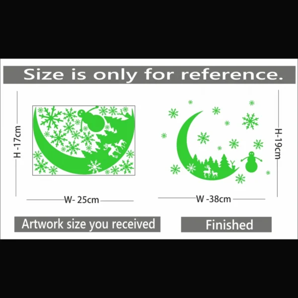 Green Galaxy Of Stars Radium Wall Sticker - Image 2