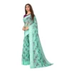 Women's Cotton Saree (Cgreen,5-6Mtrs) - Image 4