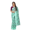 Women's Cotton Saree (Cgreen,5-6Mtrs) - Image 2