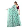 Women's Cotton Saree (Cgreen,5-6Mtrs) - Image 3