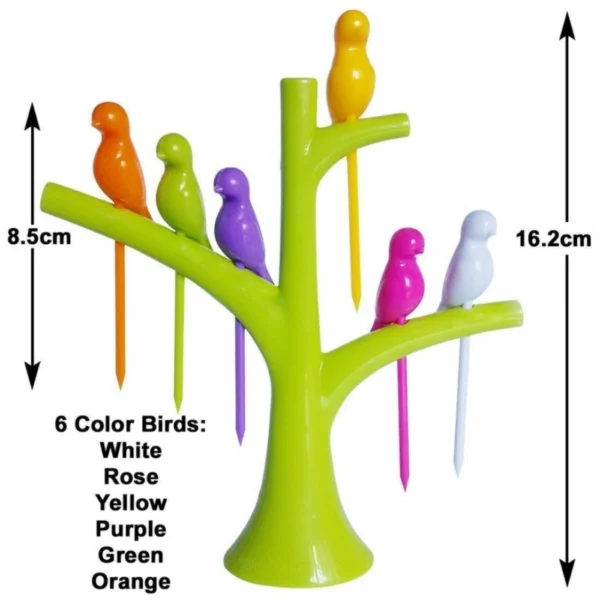Pack Of_10 Bird Fork Dazzling Colors (Color: Assorted) - Image 2