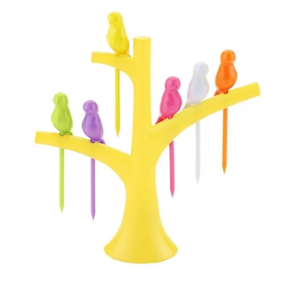 Pack Of_10 Bird Fork Dazzling Colors (Color: Assorted) - Image 3