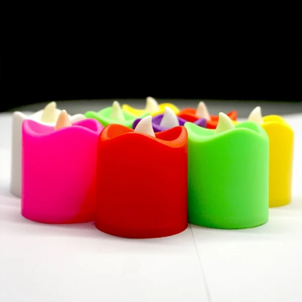 _12 Pieces Festival Decorative LED Tealight Candles (Color: Assorted) - Image 4