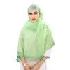 Women's Cotton Silk Strips Printed Dupatta (Parrot Green, Length:2-2.4 mtr) - Image 2