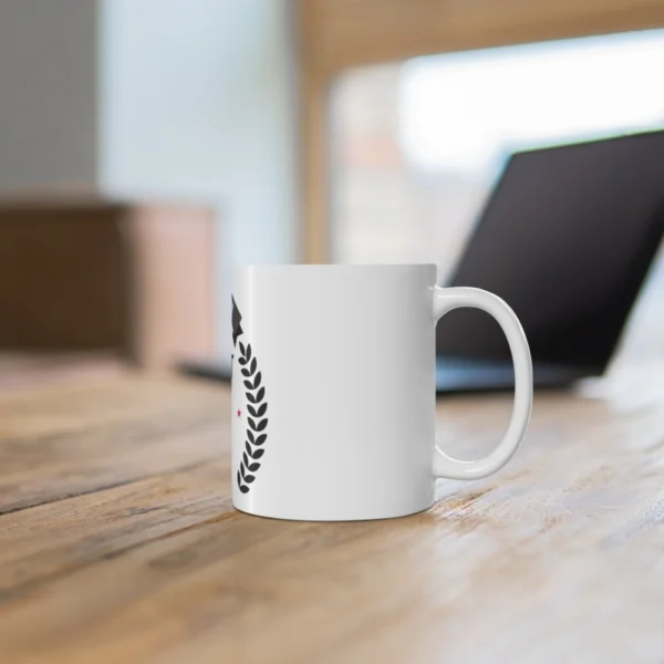 Ceramic 3rd Anniversary Printed Coffee Mug (Color: White, Capacity:330ml) - Image 2