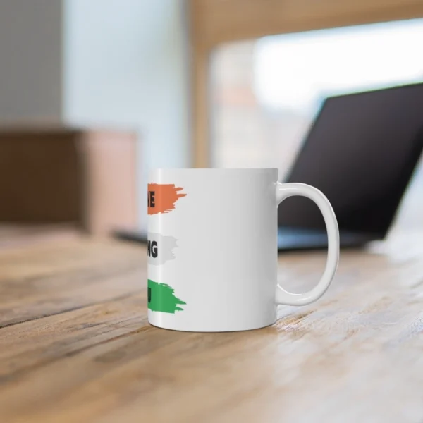 Ceramic Be Brave Be Daring Be You Printed Coffee Mug (Color: White, Capacity:330ml) - Image 2