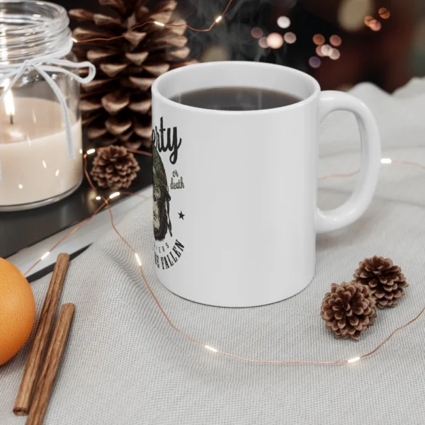 Ceramic Gorila Desing Printed Coffee Mug (Color: White, Capacity:330ml) - Image 2