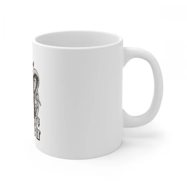 Ceramic Gorila Desing Printed Coffee Mug (Color: White, Capacity:330ml) - Image 4