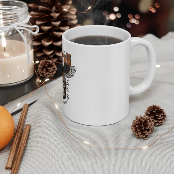 Ceramic Gorila Desing Printed Coffee Mug (Color: White, Capacity:330ml) - Image 2