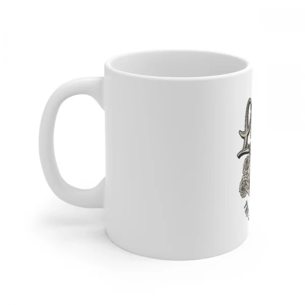 Ceramic Gorila Desing Printed Coffee Mug (Color: White, Capacity:330ml) - Image 5