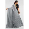 Women's Vichitra Saree with Women>Ethnic Wear>Blouse (Grey, 5-6 Mtrs) - Image 2