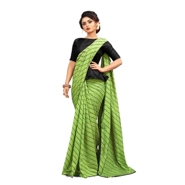 Women's Vichitra Saree with Women>Ethnic Wear>Blouse (LightGreen, 5-6 Mtrs)