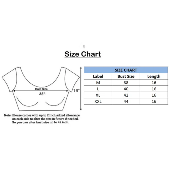 Women's Brocade, Inner-Cotton Full Stitched Padded Women>Ethnic Wear>Blouse (Yellow ) - Image 3