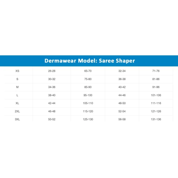 Dermawear Women's 4D Stretch Saree Shapewear (Turquoise-Blue) - Image 4