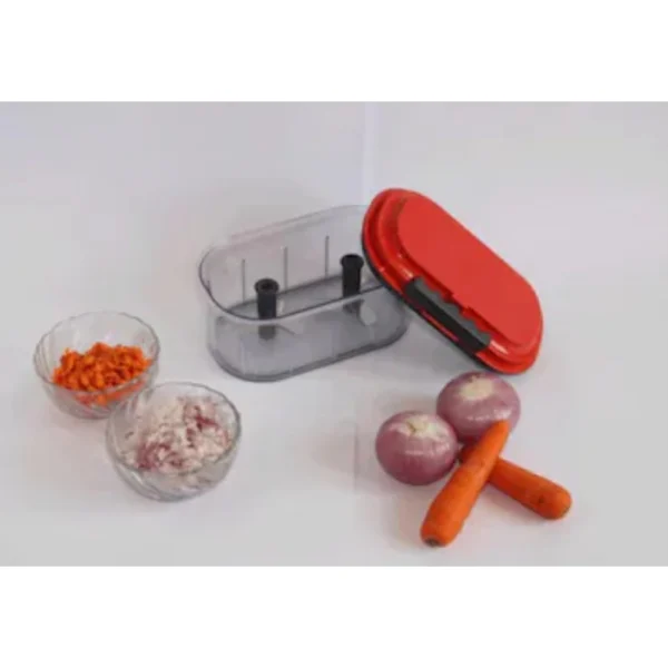 Plastic Vegetable Chopper Set (Color: Assorted) - Image 2
