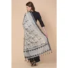 Women's Art Silk Printed Dupatta (Black, Length: 2.25 to 2.50 Mtr) - Image 4